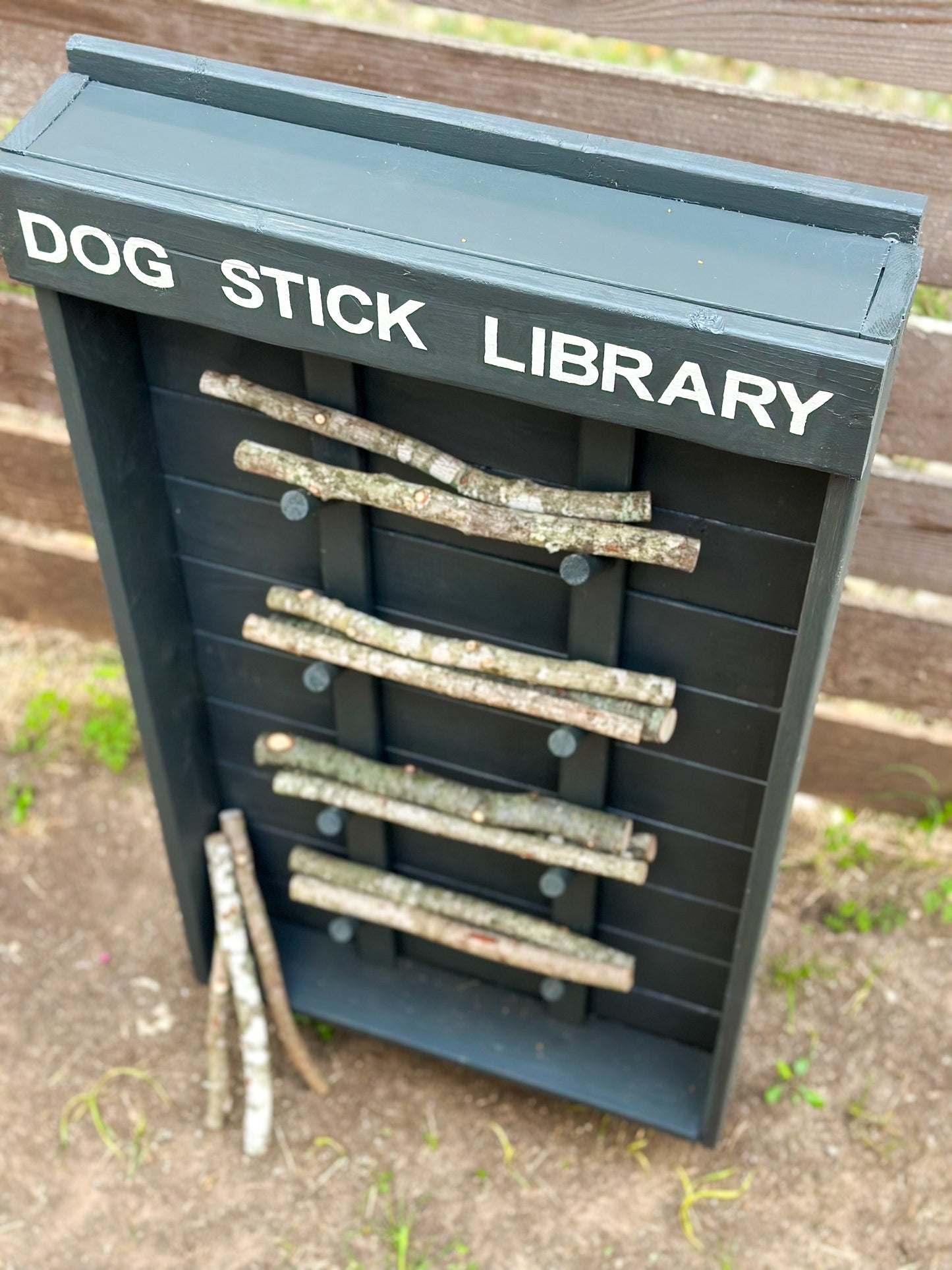 Dog Stick Library (Grey)